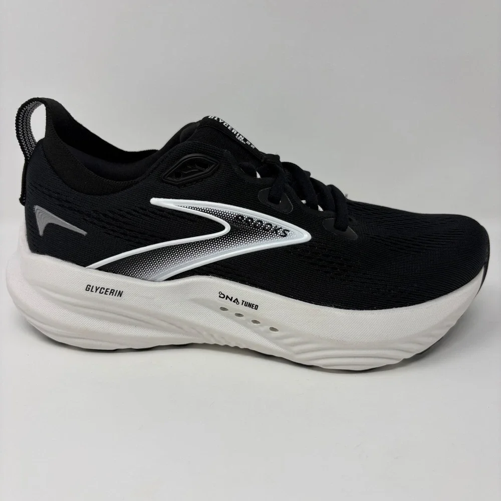 Brooks Glycerin 22 Women's Size 5.5 Black White Running Shoes (1204341B090)